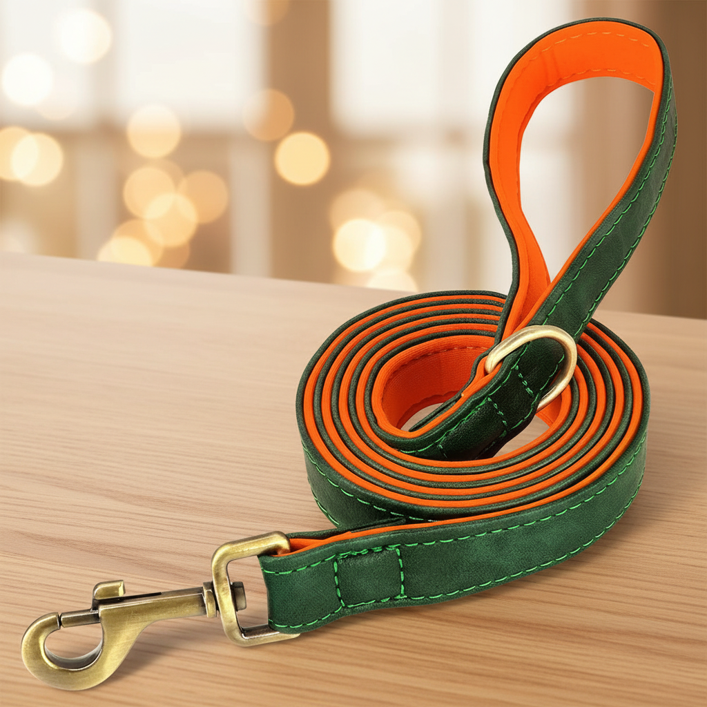 Laisse vert/orange
